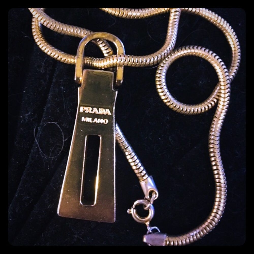 *SALE* Authentic Prada Gold Necklace Pendent